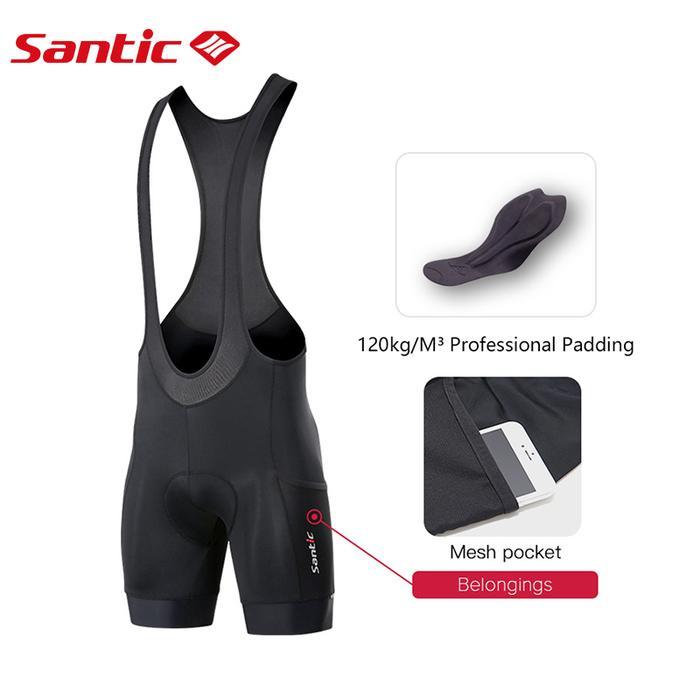 Eiger Aoki Adventure Santic Celana Bib Sepeda Jalan Pria dengan Padding 4D dan Kantong Cepat Kering