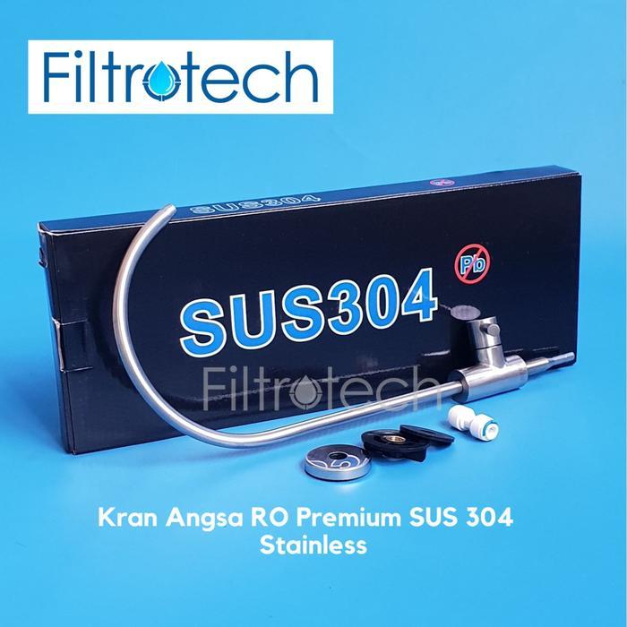 Faucet Filter RO Kran Angsa Stainless SUS 304 Premium Kran RO