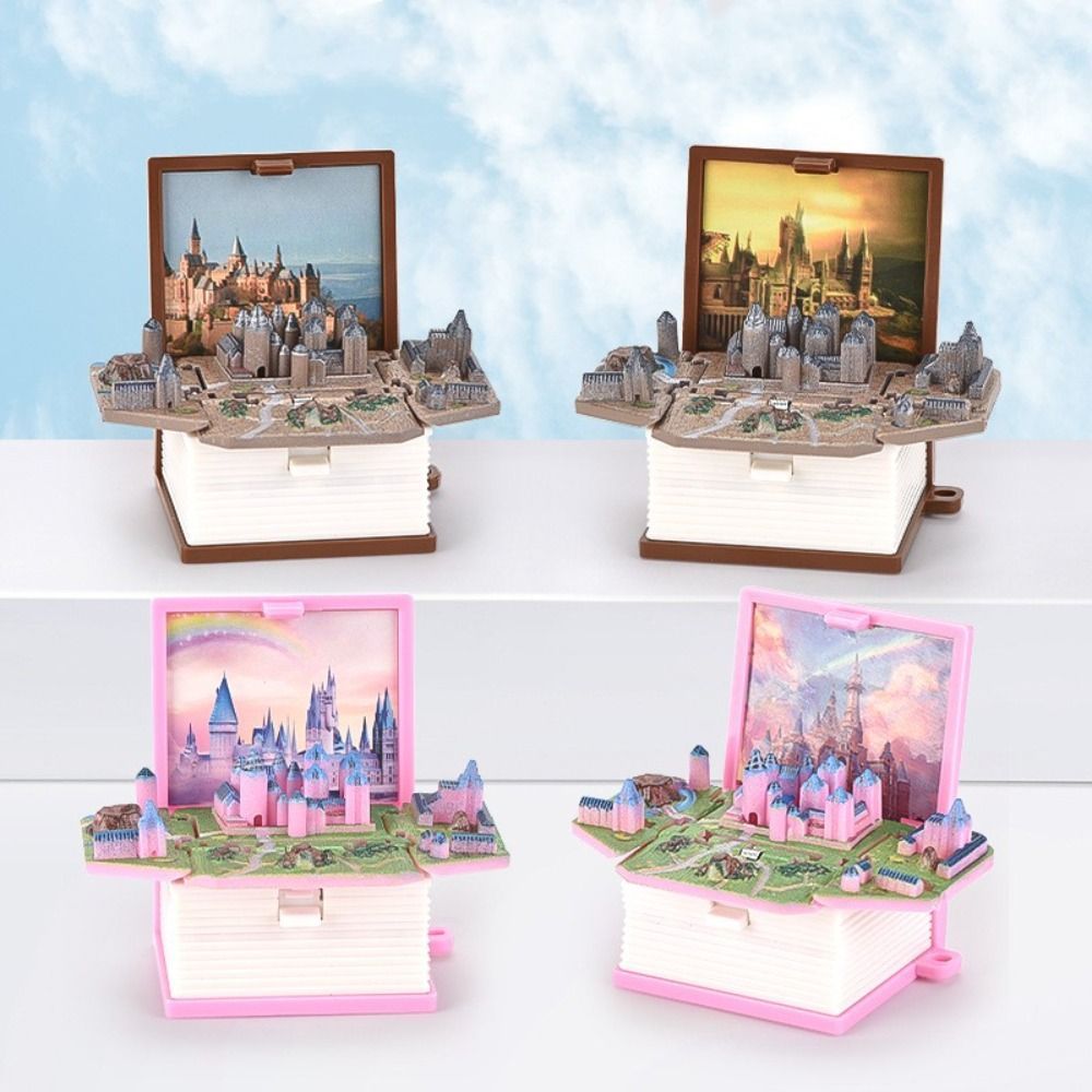 3D Mini Stereo Castle Book Keychain Toys Anxiety Stress Relief Castle Toys Sensory Toys Birthday