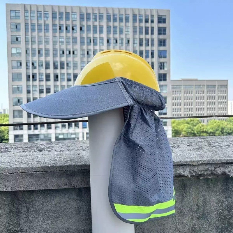 Construction Site Safety Helmet Sun Protection and Sunshade Hat Men's Hat Brim Construction Site Sun