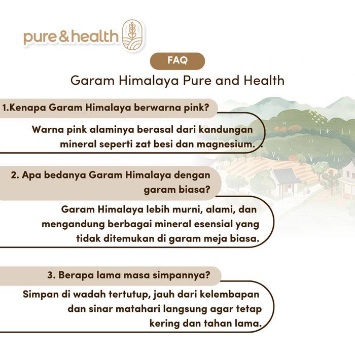 "New" Garam Himalaya 1 Kg - Garam Asli untuk Memasak dan Relaksasi