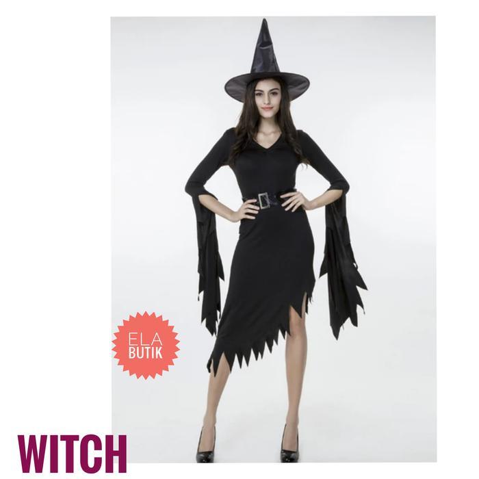 kostum witch-dewasa-penyihir wanita- kostum halloween