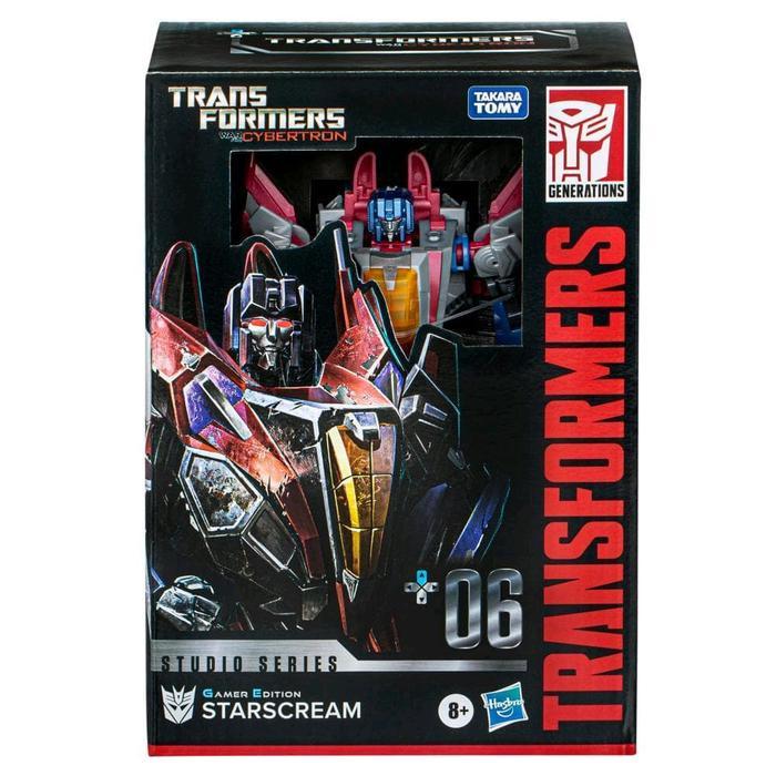 HASBRO, Transformers Studio Series Gamer Edition Deluxe War for Cybertron 06 Starscream