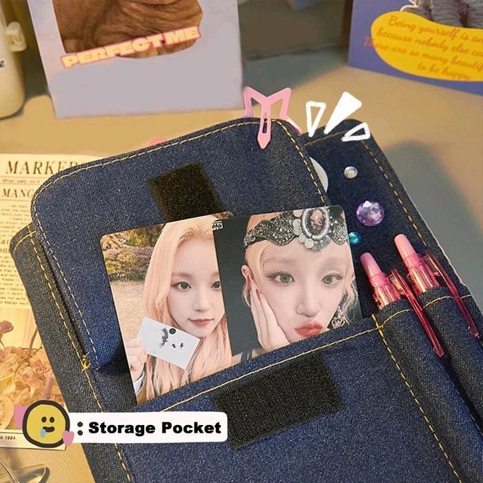 A5 DENIM BINDER + 20 SLEEVE 4p / 6 RING BINDER A5 *