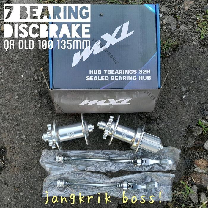 SILVER Hub Freehub MXL 32H 7 BEARING Discbrake Jangkrik Hub SILVER Freehub SILVER Max 11speed Hub