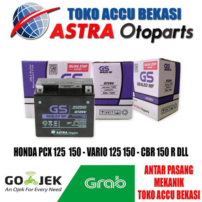 Ready GTZ6V GS ASTRA AKI MOTOR HONDA VARIO 125 - 150 CBR 150 PCX 125 - 150 GS ASTRA