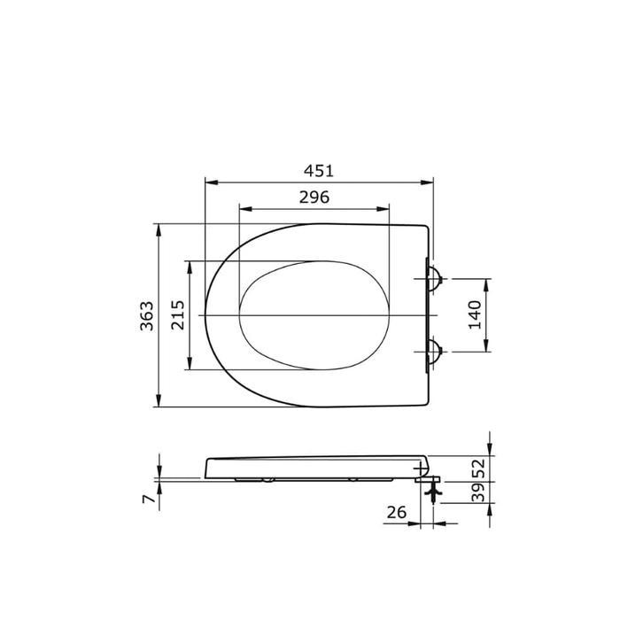Tutup closed TOTO TC800SJ / TOILET COVER TOTO TC 800 SJ ORY