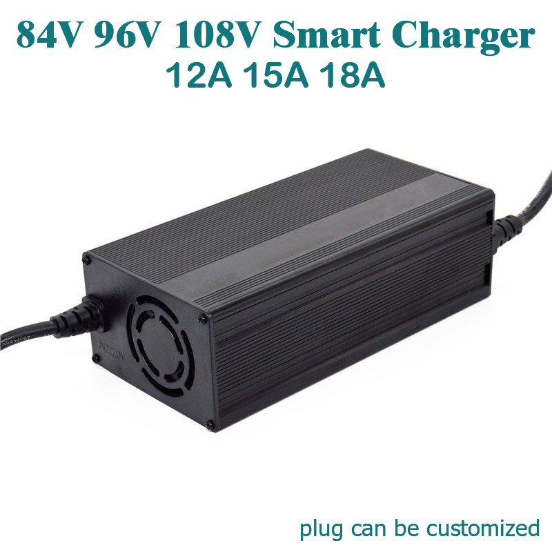 84V 96V 108V 12A 10A 8A charger 96.6V 100.8V 10A Lifepo4 Lithium Battery Charger Li-ion LiPo 94.9V