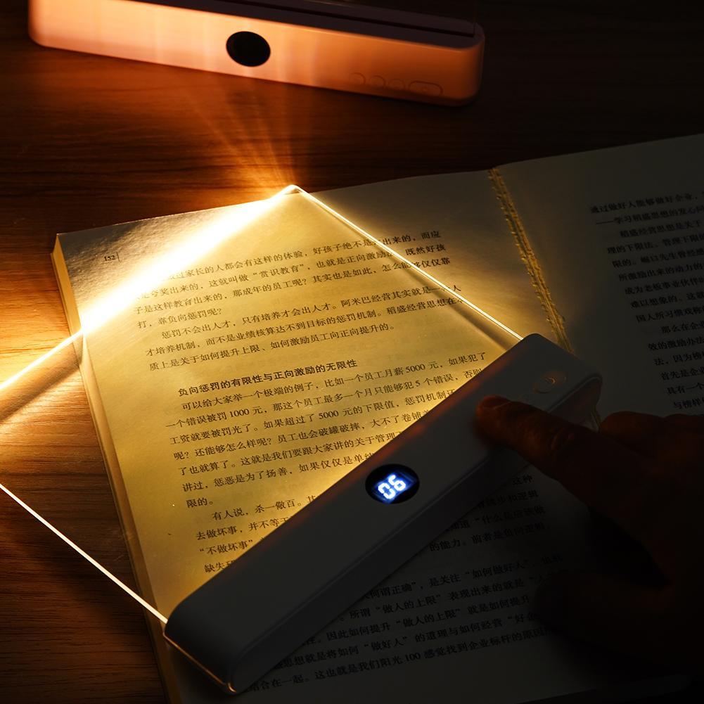 Smart LED Tablet Reading Lamp Rechargeable Study Lamp Dormitory Bedroom Portable Student USB Night