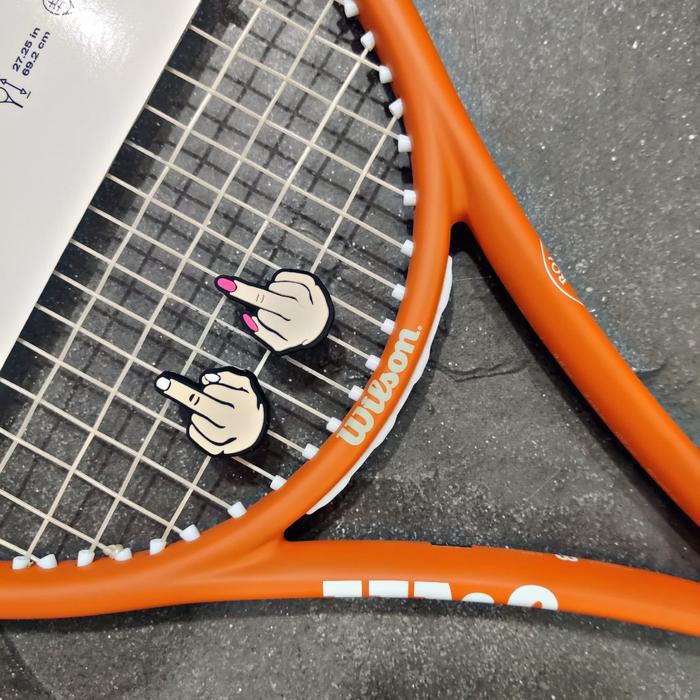 Dampener Raket Tennis Fuck Off-Mask Girl -Mask-Boy/Anti Getar/Peredam