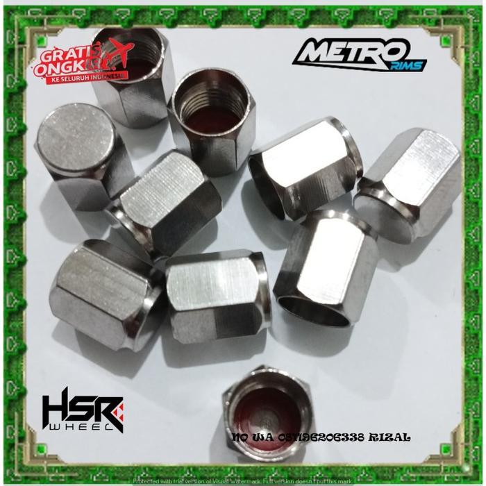 JUAL TUTUP PENTIL BESI ELEGANT HSR MURAH AWET BERKULITAS MOBIL MOTOR - TOKO VELG DAN BAN METRO RIMS