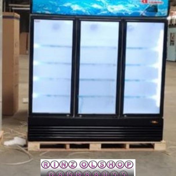 SHOWCASE DAIMITSU DISC-1380 DISPLAY COOLER 3 PINTU DISC1380