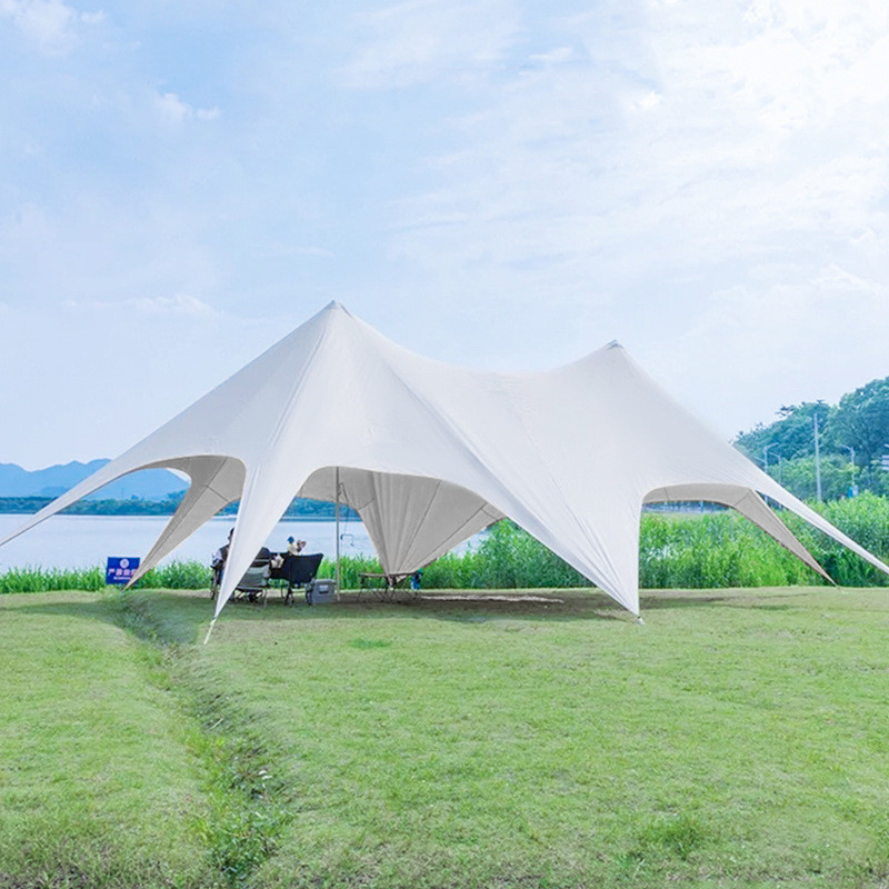 Stretch Canopy Tent Star Shape, Upgraded Octopus Canopy 900D Oxford, Portable Outdoor Sun Shelter