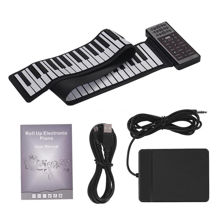 Portable Electric 88 Keys Hand Roll Up Piano Multifunction Digital