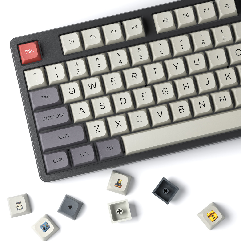XVX XDA Profile Retro Gaming Console Theme Key Cap PBT Keycap Set Double Shot Dye-Sub Keycaps for