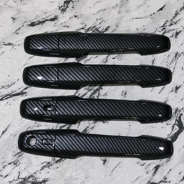 Cover handle pintu mobil Toyota Agya 2023 carbon
