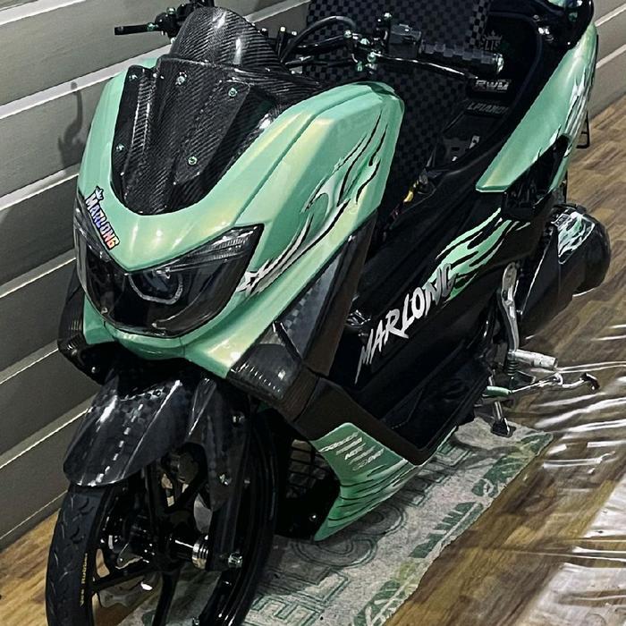 STRIPING STICKER NMAX OLD 155 TRANSPARAN LIVERY API OUTLAWS STYLE