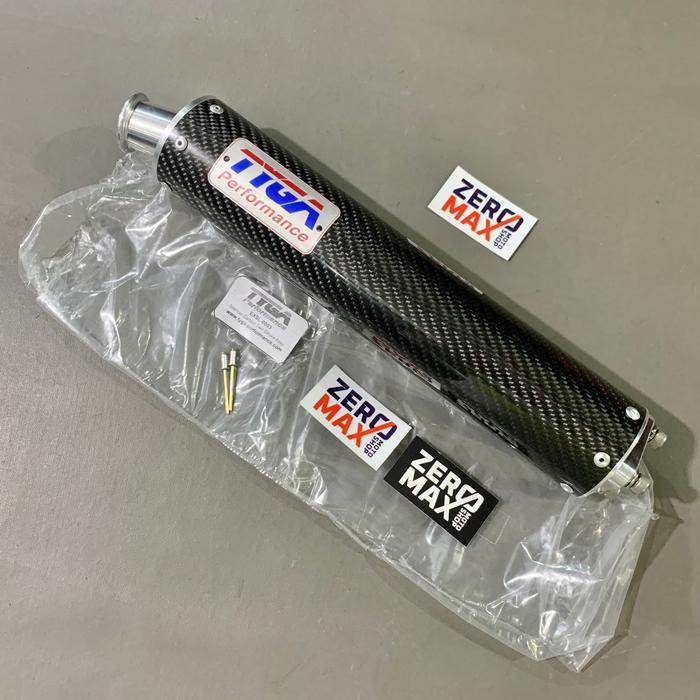 PROMO SILENCER KNALPOT TYGA ORIGINAL CARBON BLACK NINJA RR R SS 150R 150RR