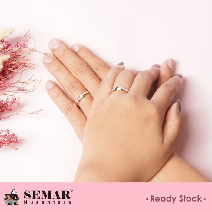 Cincin Emas Qiana Wedding Ring Gold Cincin Nikah 10K Semar Nusantara Terlaris