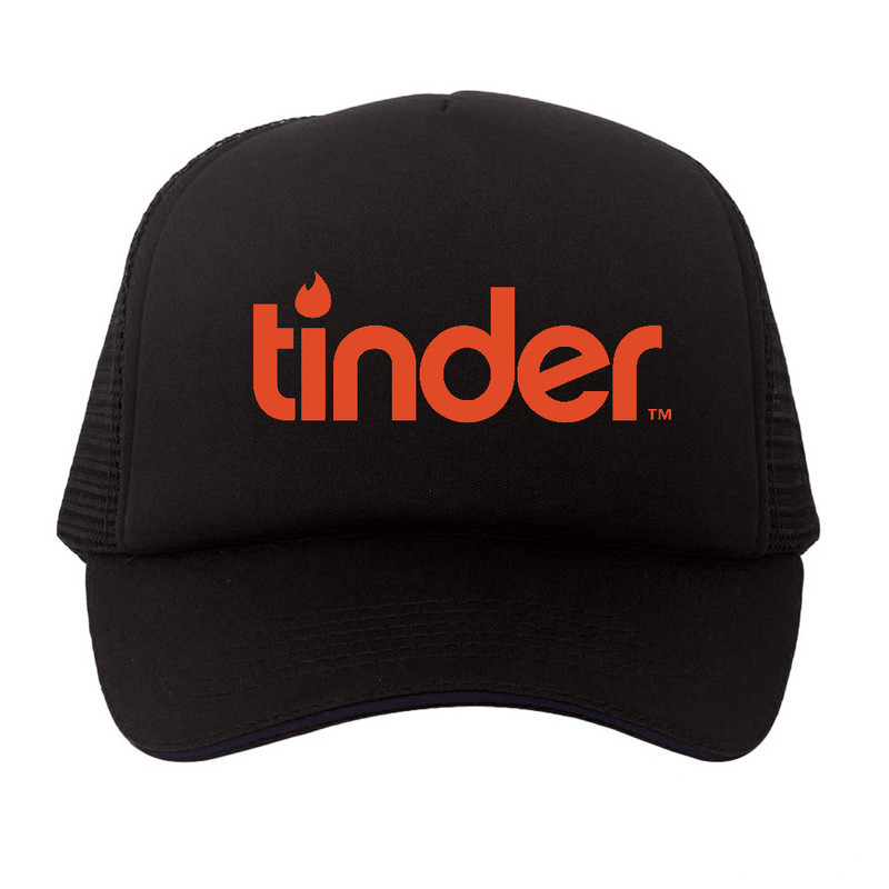 Topi Trucker Tinder logo