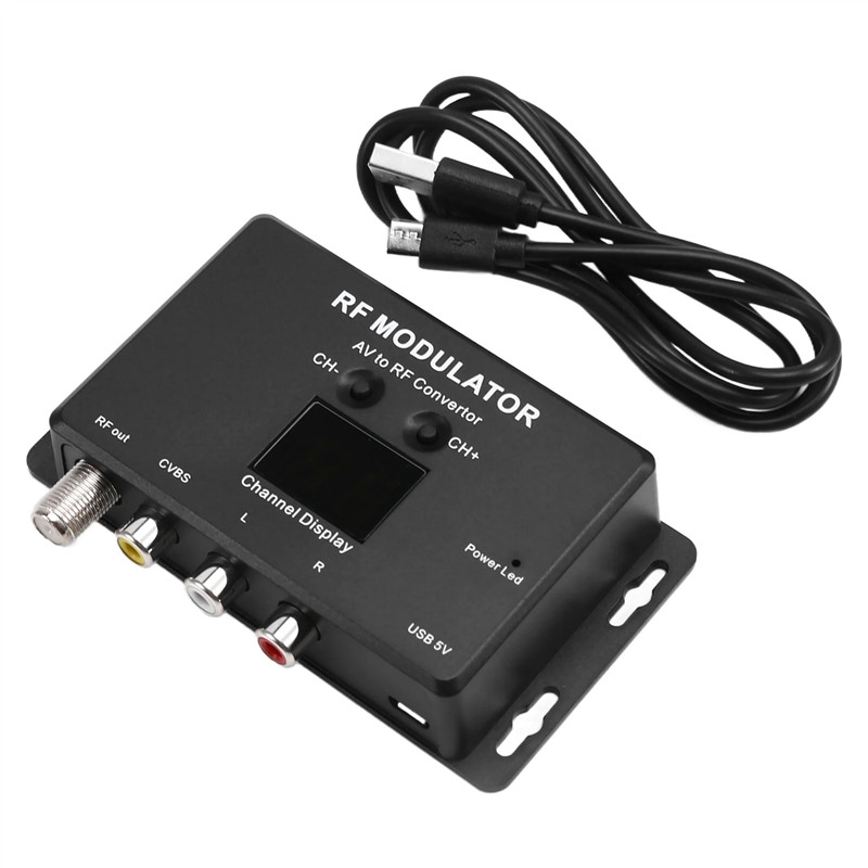 A41Z-M60 RF Modulator AV To RF Converter UHF Modulator RF Signal Converter