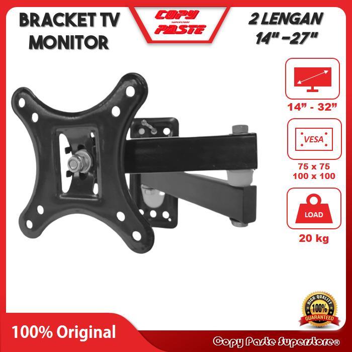 Bracket TV Monitor 17 19 22 24 27 inch, Braket TV Monitor Lengan