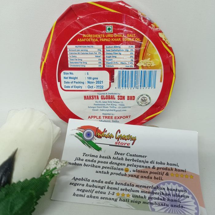 "New" PAPADAM GLOBAL 100GR