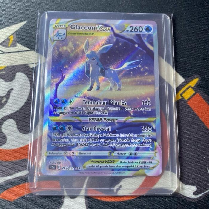 Glaceon VSTAR SAR ID SWSH S12a VStar Universe Kartu Pokemon Card Game TCG Indonesia