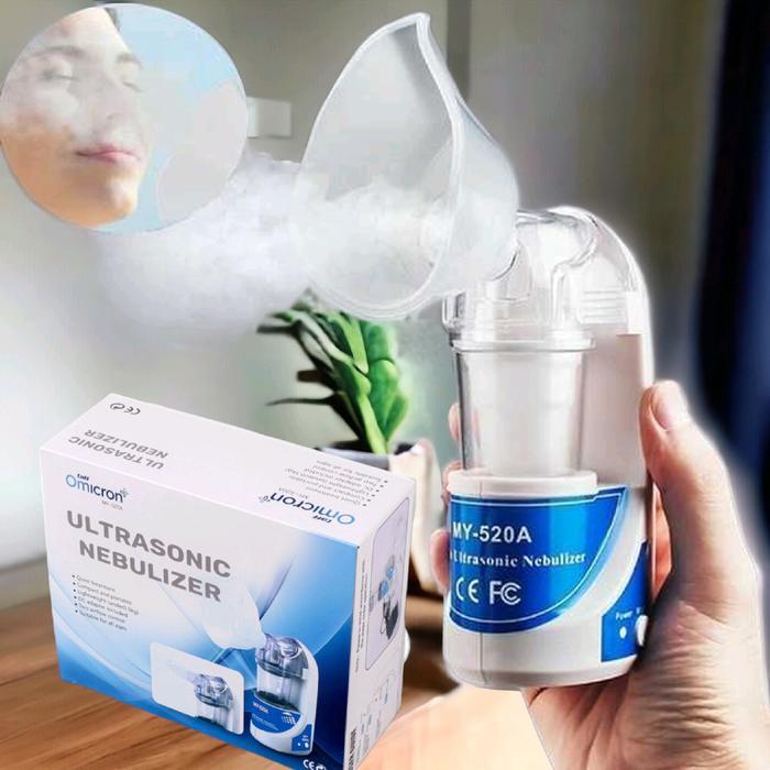 Omron - Nebulizer Alat Uap Pernapasan Pelancar Sesak Nafas Asma Ultrasonic Steam Inhale Set Orinal