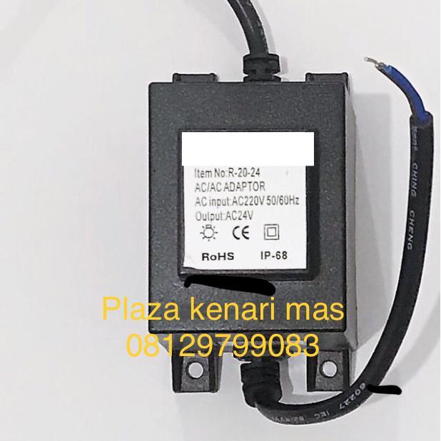 Travo Adaptor 24V 24 Volt Power Suply Lampu Kolam Mancur Waterproof