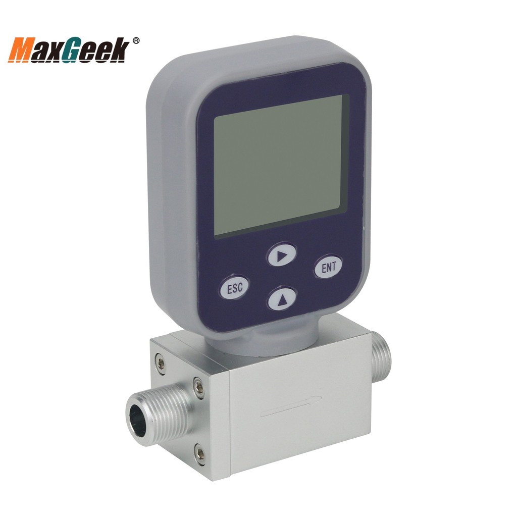 MAXGEEK 0-50L/MIN HYDROGEN GAS FLOW METER MINIATURE THERMAL GAS FLOW METER MASS GAS FLOW METER WITH