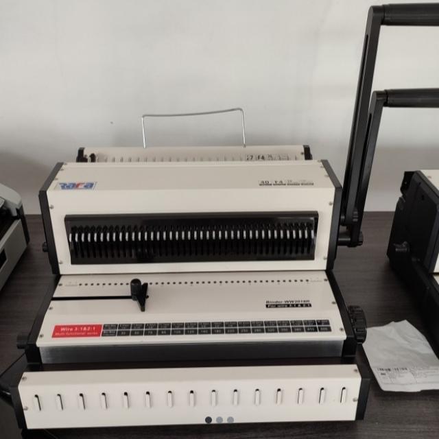 Mesin jilid spiral kawat dual fungsi