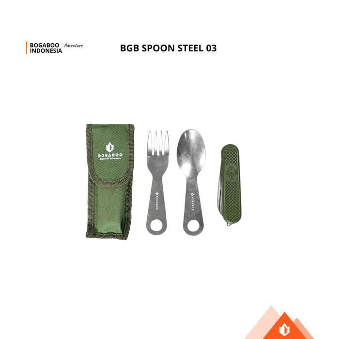 Eiger Aoki Adventure alat makan camping sendok lipat set