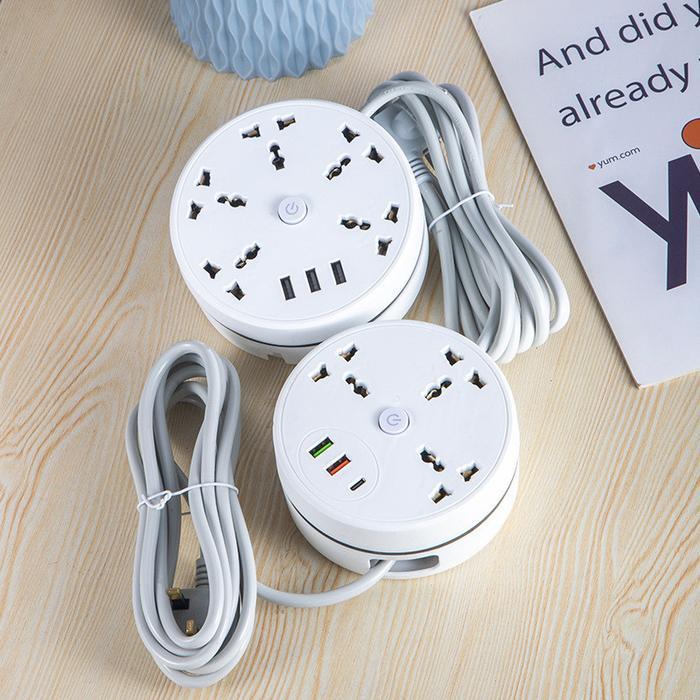 Colokan Listrik USB Smart Power Strip Steker Listrik USB Soket Strip Daya Pintar