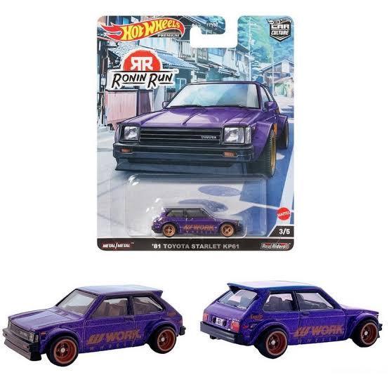 957P '81 TOYOTA STARLET KP61 HOTWHEELS RONIN RUN HOT WHEELS DIECAST