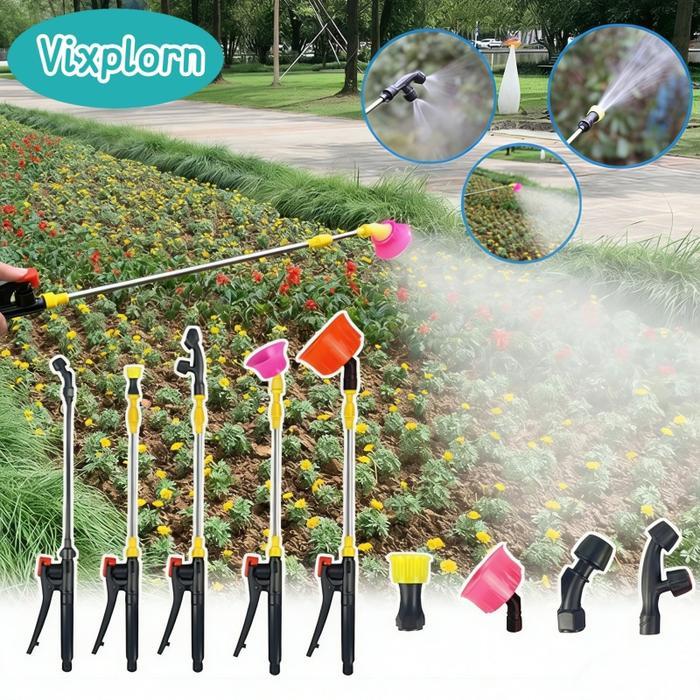 Vixplorn Paket Komplit Stik+ Handle + Nozzle Kabut Adjustable Pertanian Set Handle Sprayer/Nozzle
