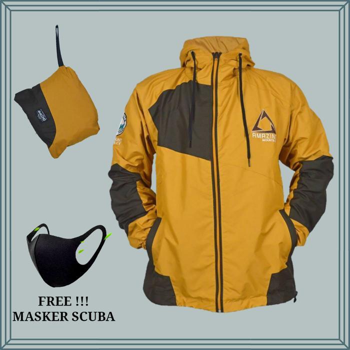 Eiger Summitadventure - Jaket Gunung Semi WaterproofJkt Outdoor Original Taslan M-L-Xl