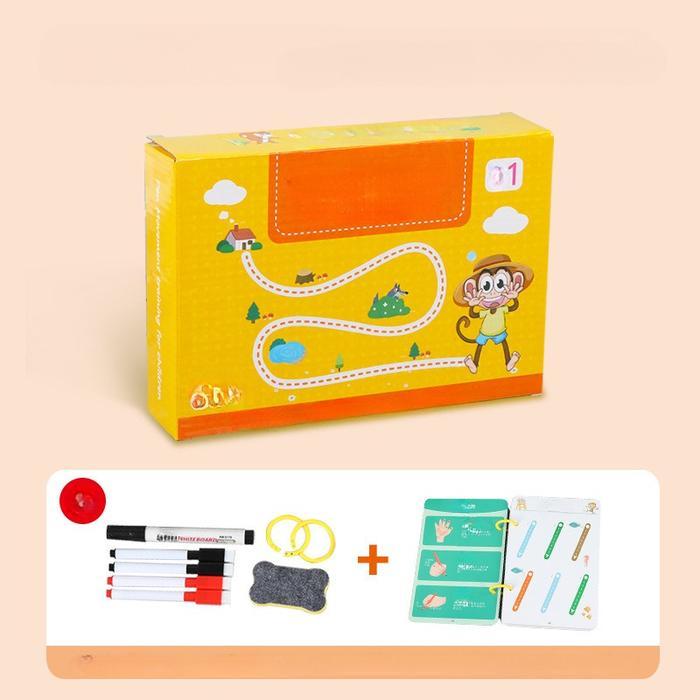 Vinnatsu Pelatihan Kontrol Pena Pembelajaran Awal Anak-anak-Pena Memegang Buku Latihan Kaligrafi