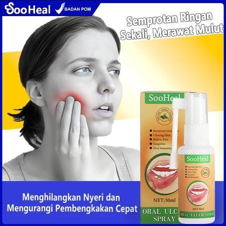 TERLARIS SooHeal Obat Semprot Sariawan Ampuh/Semprot Sariawan Anak Aman Semprot Sariawan Lidah-
