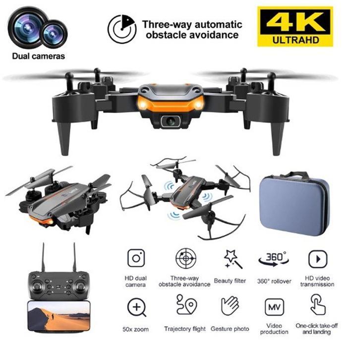Drone KY603 Pro Drone 4K Dual Camera Mini Drone Kamera Rc Black Remote Accessories