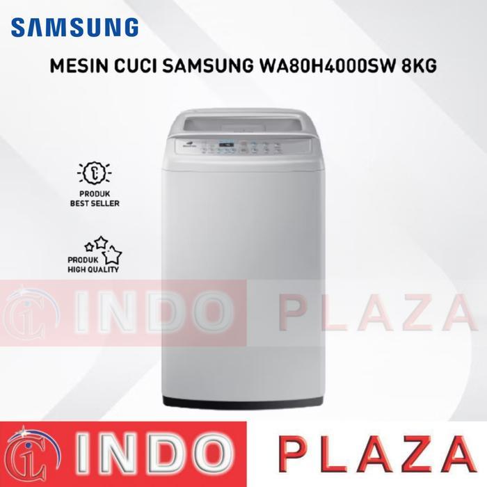 mesin cuci 1 tabung 8kg Samsung WA80H4000SW / WA80H4000 / WA 80H4000