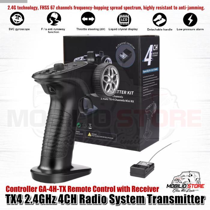 New Series Tx4 2.4Ghz 4Ch Radio System Transmitter Controller Ga-4H-Tx Remote