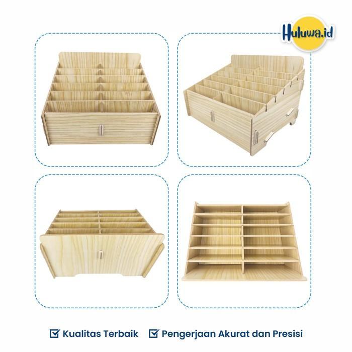 Rak Penyimpanan Hp / Rak Organizer Multifungsi / Rak Hp Susun Kayu