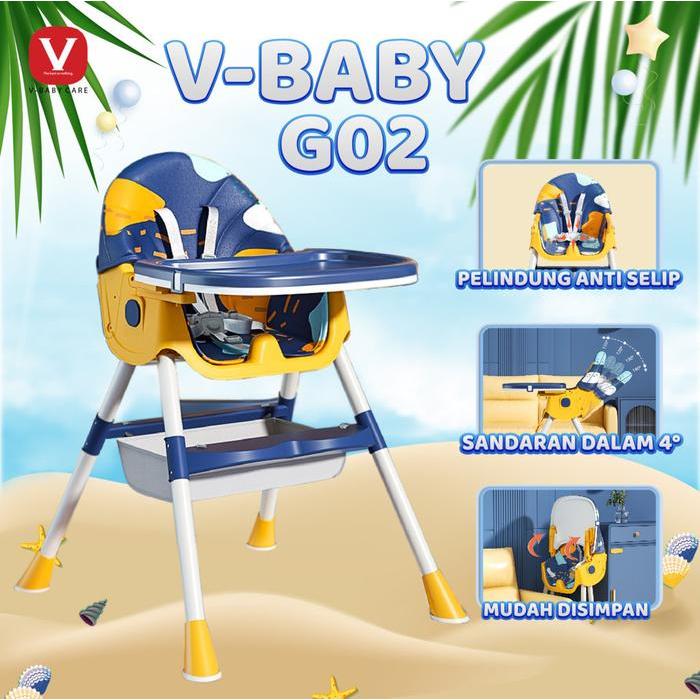 V-BABYCARE kursi makan untuk baby MULTIFUNGSI / VBABY G02 *
