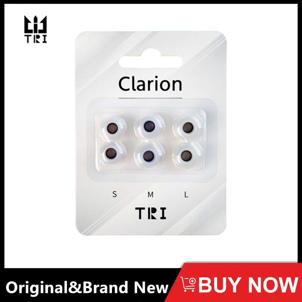 TRI Clarion Silicone Earphone Eartips 3 Pairs for S/M/L Size Headphone Accessory Wired Headset