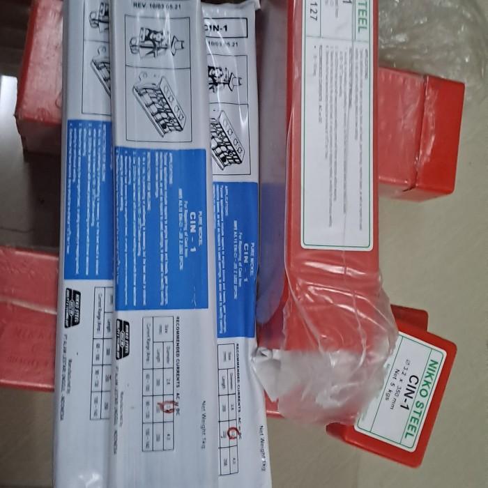 READT TERLARIS Nikko Steel Kawat Las Besi Cor Ancuran Cin 1 3.2mm Nikko Steel Cin 1 untuk Penggunaan