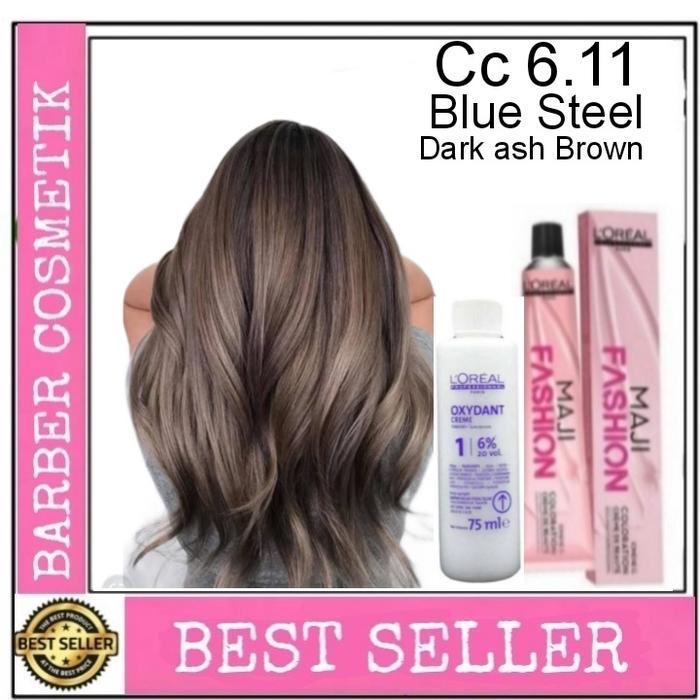 cat rambut loreal maji fashion majifashion cc 6.11 blue Steel + oxidan