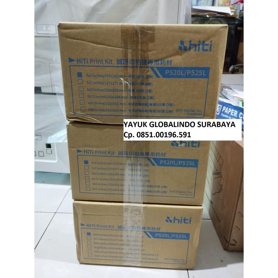 Kertas Paper Foto Hiti P525 / P520 4R - Yayuk Globalindo Surabaya Kamera Tbk