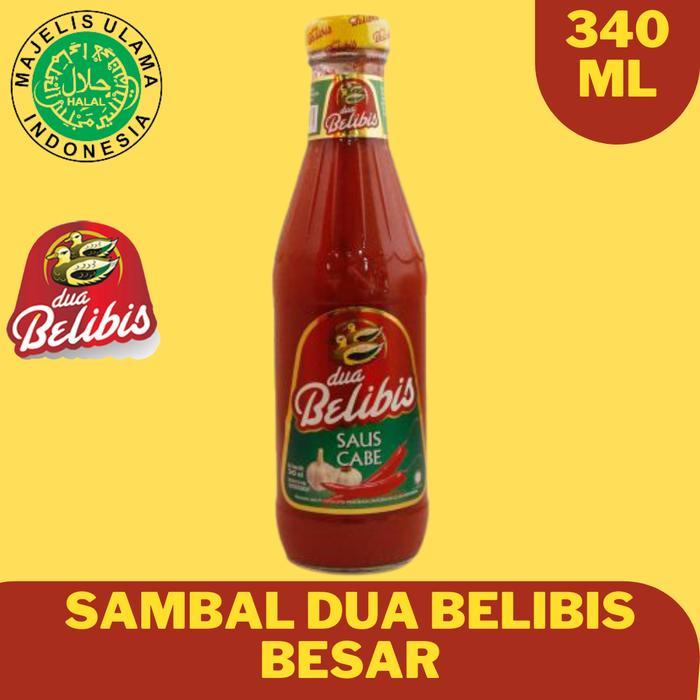 Terlaris Saos Sambal Dua Belibis Botol Kaca 340 Ml
