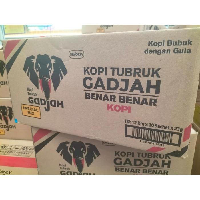 Kopi Tubruk Gadjah 1 Karton (12 Renceng) / Kopi Tubruk Gadjah